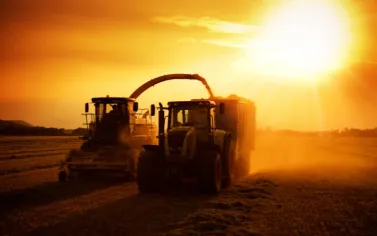 Agricultural harvester working